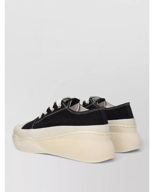 Stella McCartney White Canvas Low-Top Sneakers