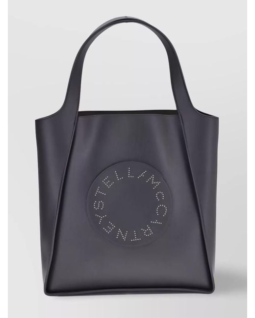 Stella McCartney Black Stella Logo Shoulder Bag