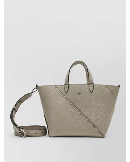 Fendi Multicolor Textured Tote Bag Detachable Strap Handles for men