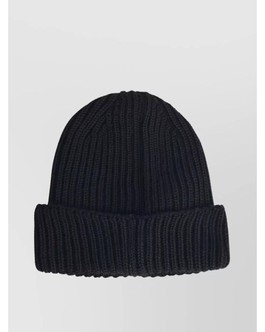C P Company Blue Wool Beanie Featuring Integrated Goggles for men