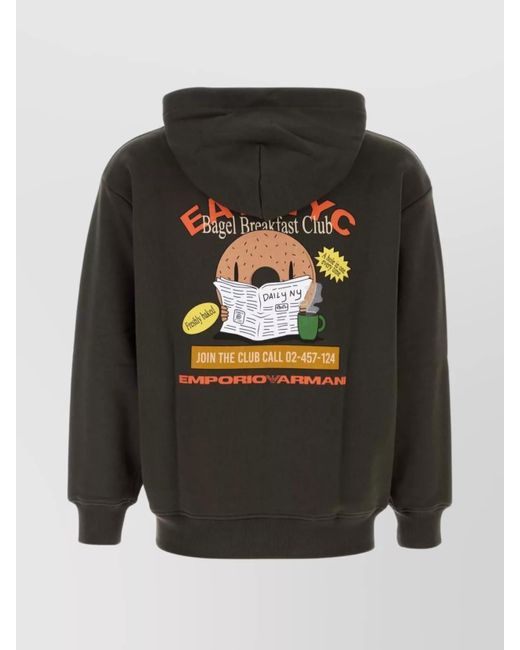 Emporio Armani Gray Cotton Sweatshirt for men