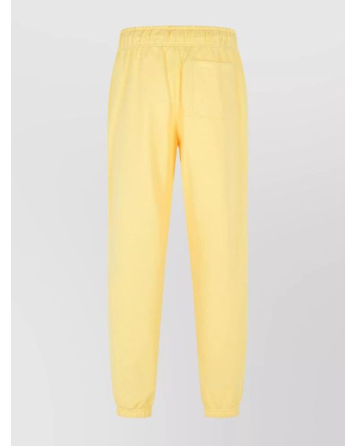 New Balance Yellow Cotton Track Pants for men