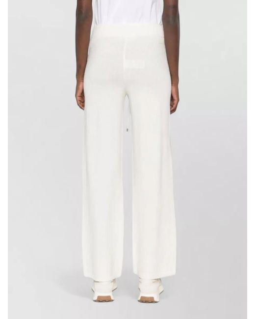 ERMANNO FIRENZE White Loungewear Knit Pants Soft Touch