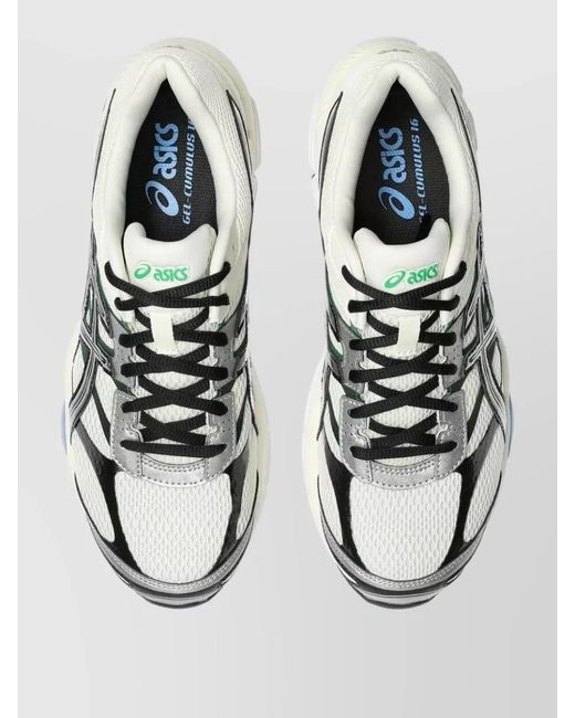 Asics Metallic Mesh Silk Nylon Low Top Sneakers