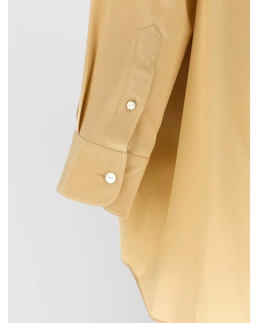 The Row Yellow Silk Shirt