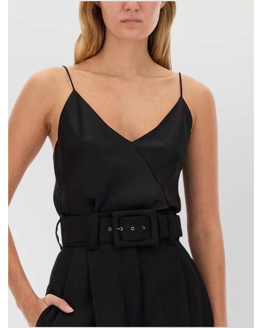 Max Mara Black Silk Tank Top