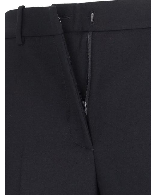 Incotex Blue Straight Trousers With Pockets And Loops