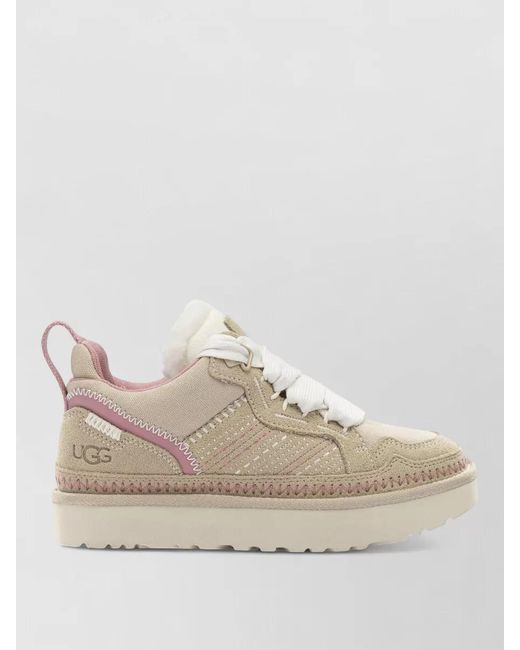 Ugg Natural Leather Low-Top Sneakers