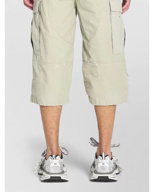 Balenciaga Natural Military Cargo Pants Mid Rise Cotton for men