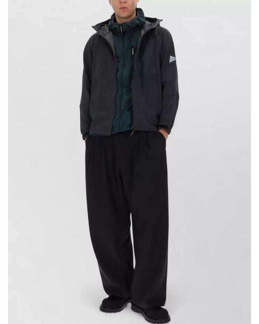 And Wander Blue Hooded Jacket for men