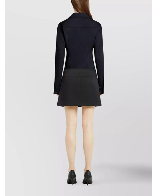 Courreges Blue Cotton Shirt
