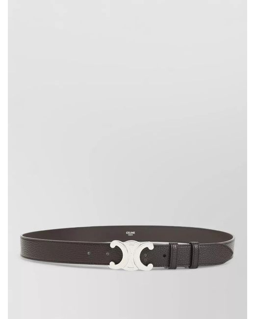 Céline Gray Calf Leather Belt for men