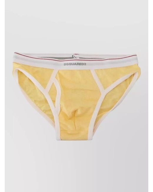 DSquared² Metallic Stretch Cotton Brief Underwear for men