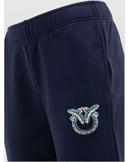 Pinko Blue Cotton Track Pants