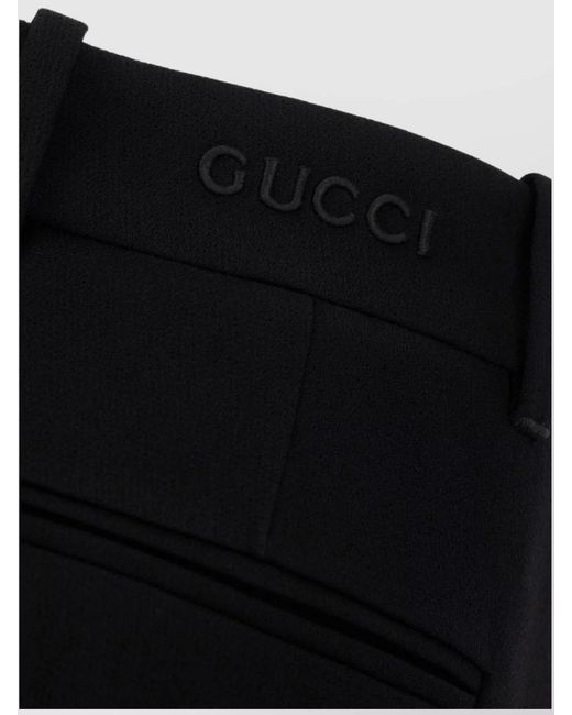 Gucci Black Viscose Pants