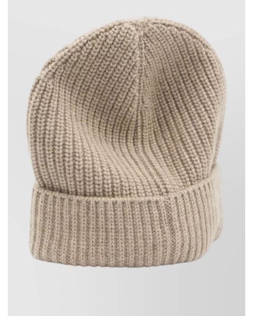 Céline Natural Cashmere Knitted Beanie for men