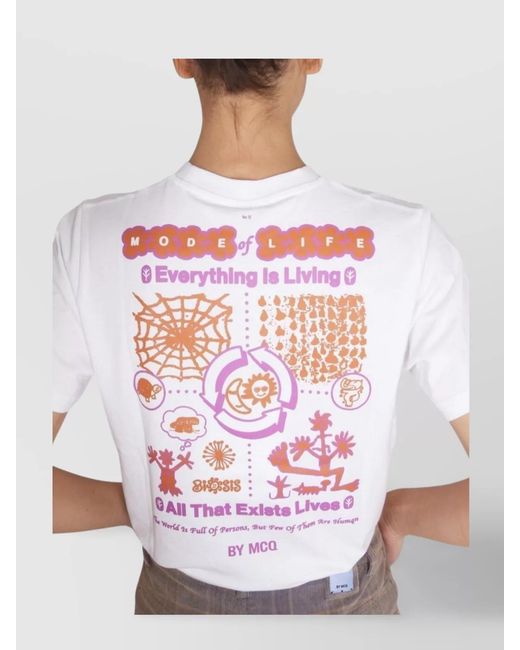 McQ Alexander McQueen White Logo Print T-Shirt
