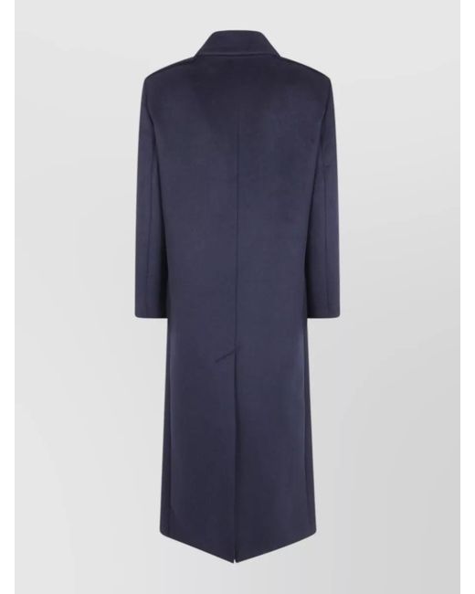 DR. HOPE Blue Wool Maxi Coat