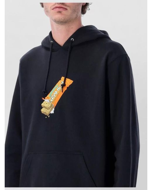 Gramicci Blue Granola Hooded Sweatshirt Relaxed Fit for men