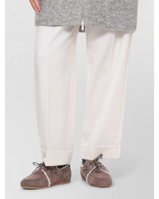 Peserico Gray Ribbed Collar Sequin Coat
