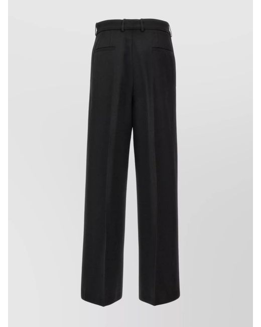 Jil Sander Black Wide-Leg Trousers