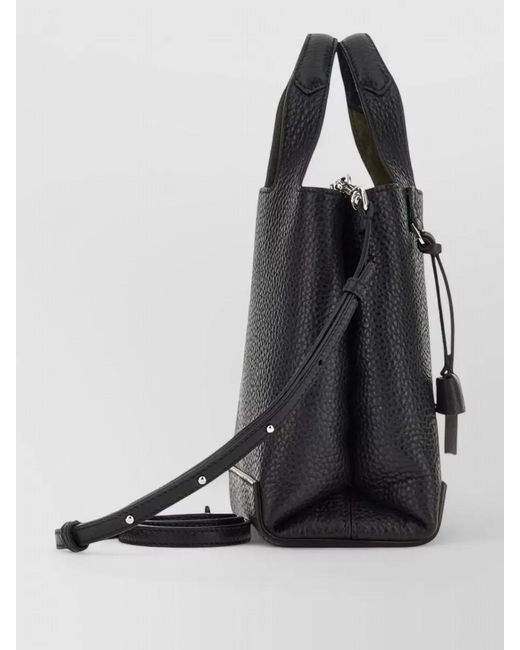 Hogan Black Mini Leather Tote Bag