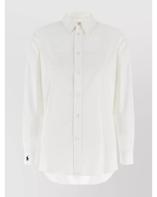 Polo Ralph Lauren White Oversized Cotton Shirt