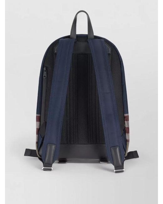 Paul Smith Blue Nylon Backpack for men