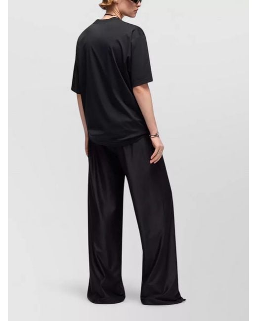 Gucci Black Cotton Glitter-Print Crewneck T-Shirt