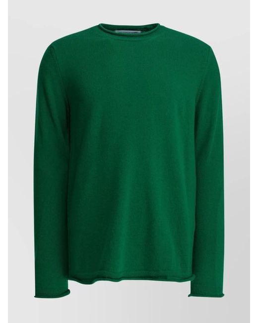 Comme des Garçons Green Wool Crewneck Sweater for men