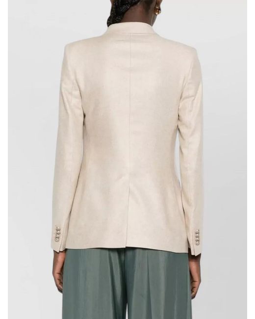 Tagliatore Natural Double Breasted Jacket Notch Lapels