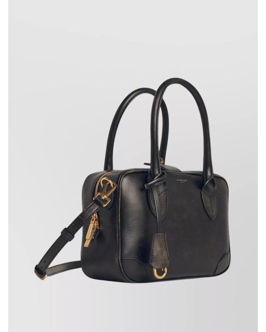 Golden Goose Deluxe Brand Black 'Vita' Leather Structured Tote Bag