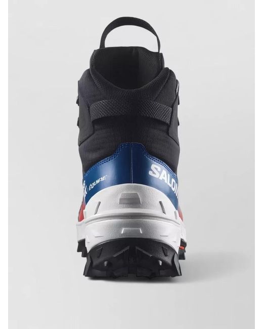 Salomon Blue Leather Ankle Boots