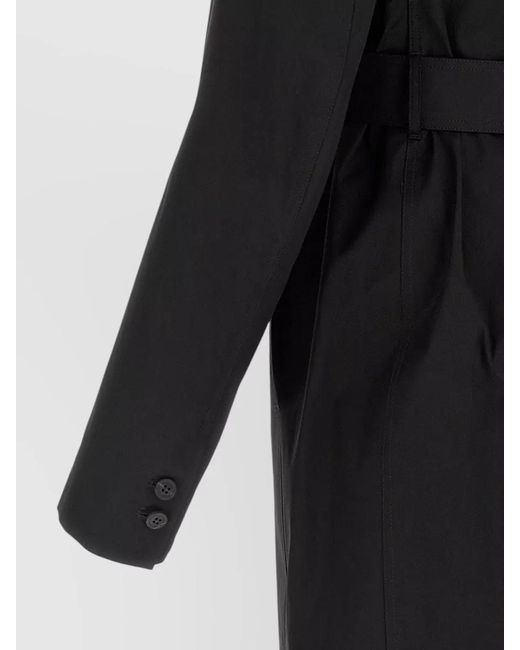 Rick Owens Black Mastodon Trench Coat for men
