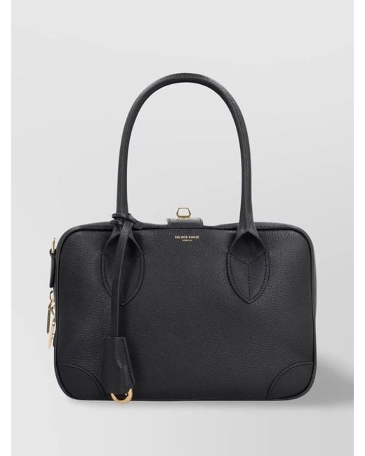 Golden Goose Deluxe Brand Black Vita Leather Crossbody Bag