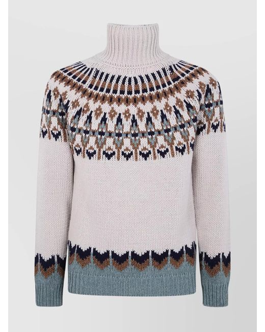 Dondup Gray Turtleneck Sweater for men
