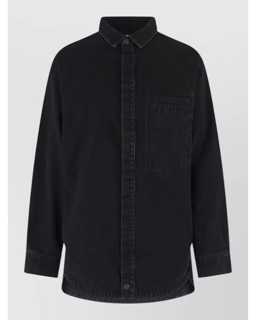 Entire studios Blue Cotton Shirt Jacket for men