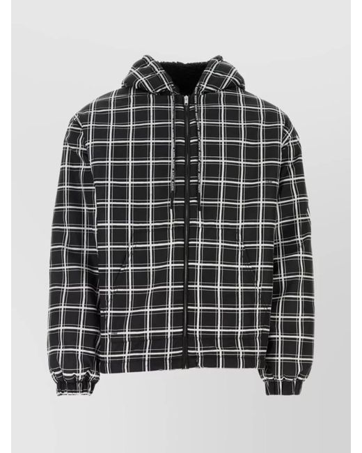 Marni Black Checked Puffer Jacket for men