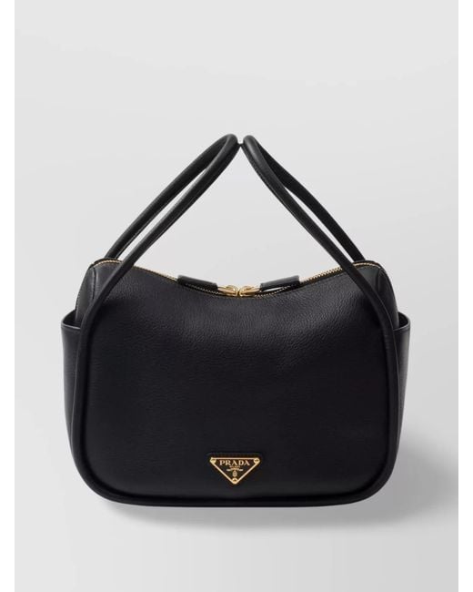 Prada Blue Darling Leather Clutch Bag