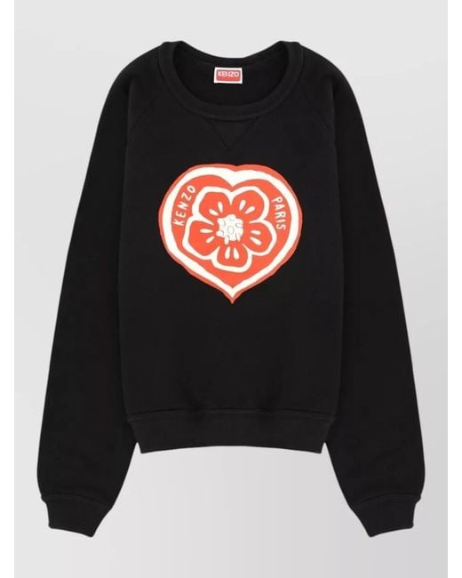 KENZO Black Regular-Fit Cotton Sweatshirt