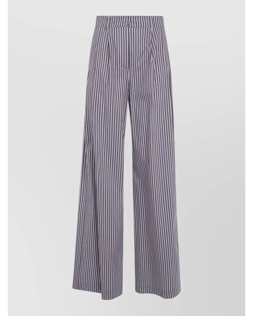DR. HOPE Purple Wide-Leg Trousers