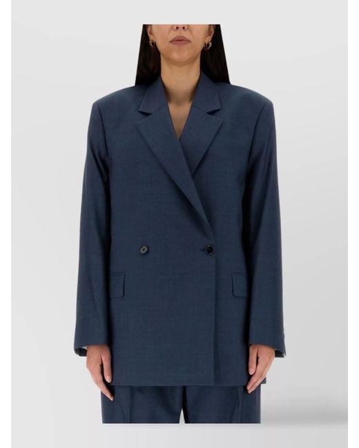 Acne Blue Wool Blazer