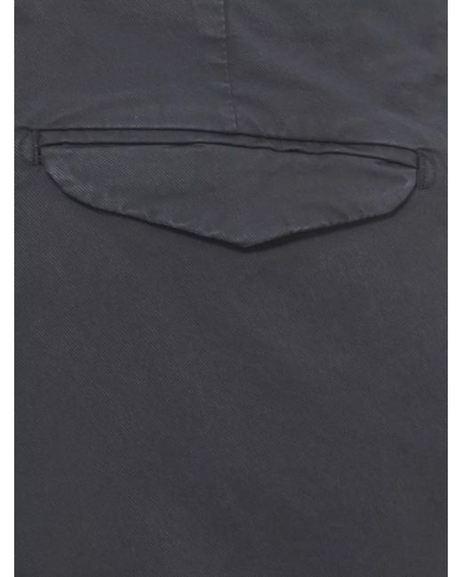 Briglia 1949 Gray Straight Pants Belt Loops Rear Flap Pockets for men