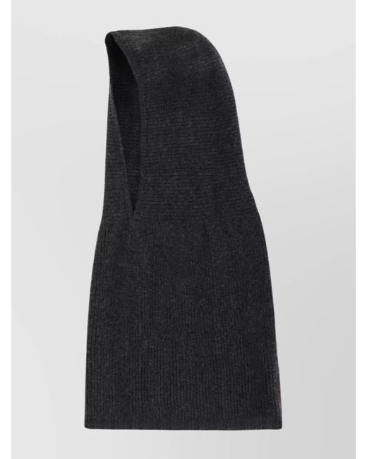 Alysi Blue Wool Knit Balaclava