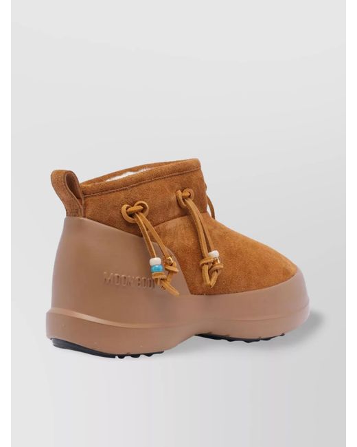 Moon Boot Brown Low Bead Ankle Boots