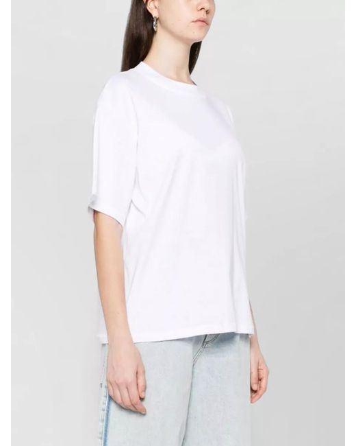 Herskind White Larsson Cotton T Shirt Relaxed Fit