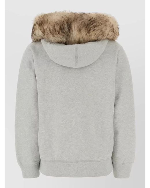 Prada Gray Cotton Hoodie