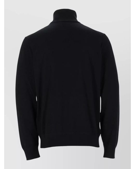 Tom Ford Black Long Sleeve Turtleneck Regular Fit Top for men