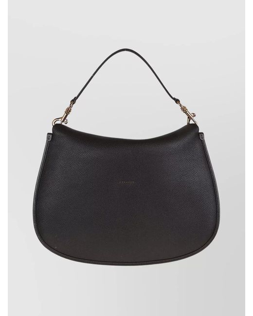 Etro Black Pony Extra Large Leather Shoulder Bag