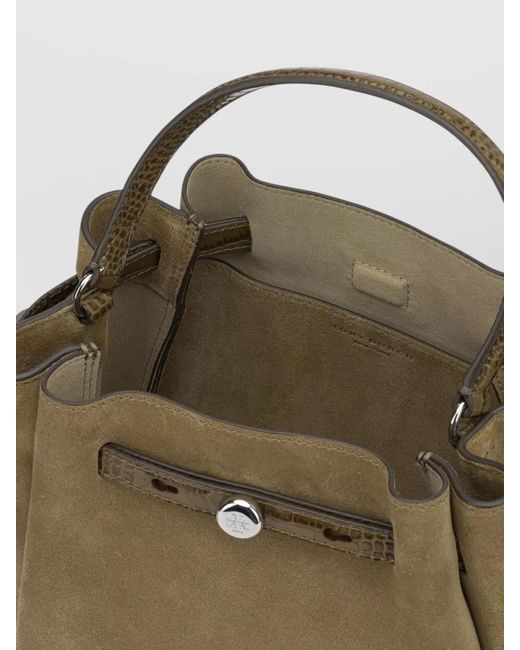 Tory Burch Natural Romy Suede Bucket Bag